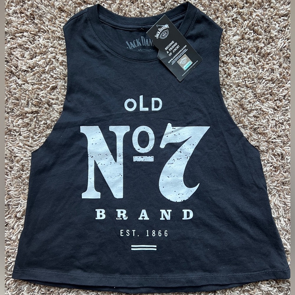 🔥 Jack Daniel’s Old No. 7 Crop Tank Top | Size Small | Official Brand Merch